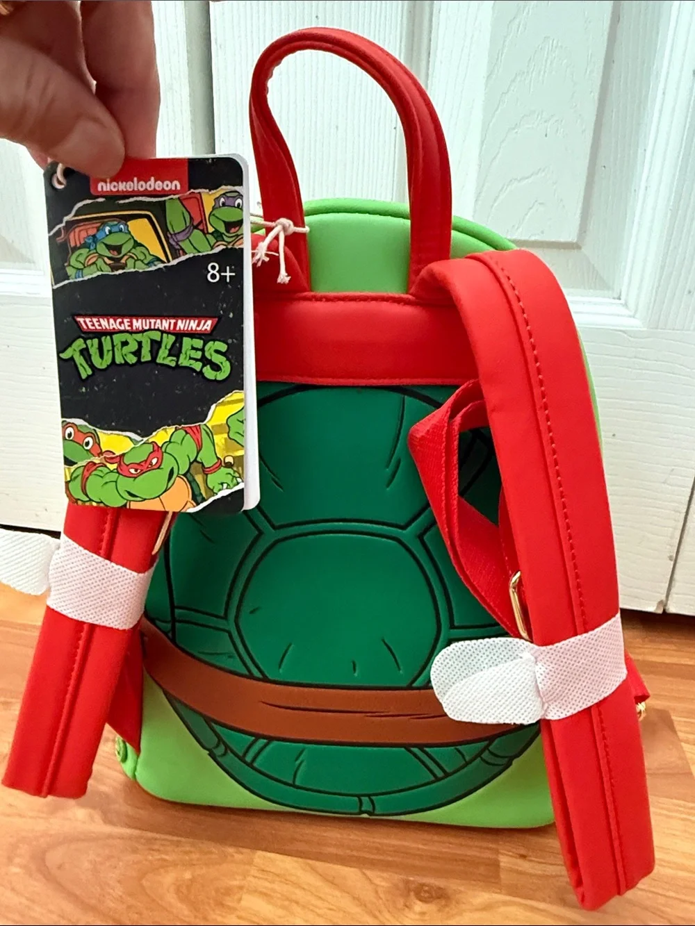 NWT Loungefly Teenage Mutant Ninja Turtles Raphael Mini Backpack | Nickelodeon